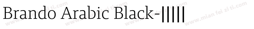 Brando Arabic Black字体转换
